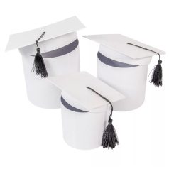   Ballagási doboz - Krém - 21,5 cm, 17 cm, 15 cm - 3 db-os szett