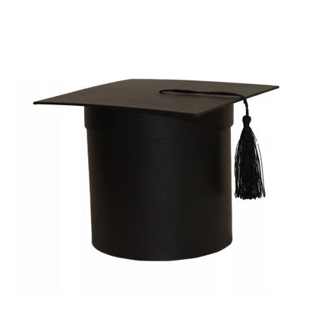 Ballagási doboz - Fekete - 17 cm, 14,5 cm, 12 cm - 3 db-os szett