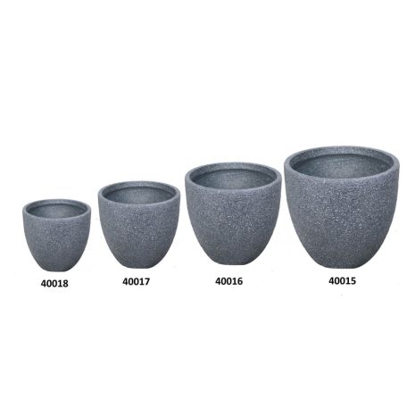 Szürke kő dizájn virágcserép - 24 cm, 32 cm, 37 cm, 44 cm