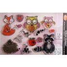 Szilikonbélyegző kis barátok - 14x18 cm