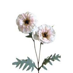 Fehér-rózsaszín mű pipacs - 64 cm   