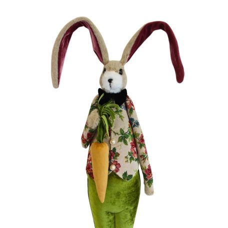 Dekoratív nyuszi sárgarépával - 107 cm
