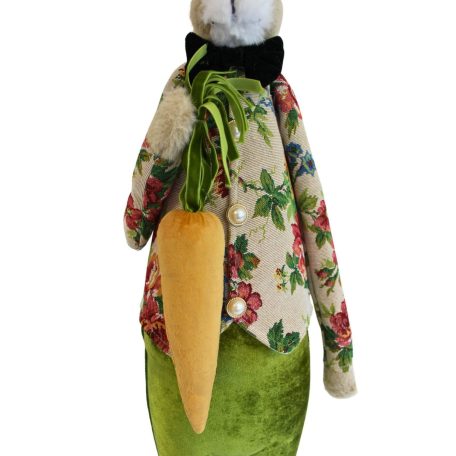 Dekoratív nyuszi sárgarépával - 107 cm