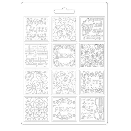 Lágy PVC öntőforma - A5 - Szenvedély patchwork - K3PTA576 