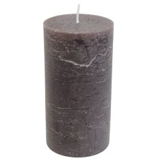 Rusztikus gyertya - Barna - 13 cm