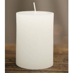 Fehér adventi gyertyák -  8x5,7 cm - 4 db/csomag