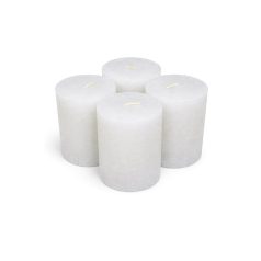 Adventi gyertyák - Fehér - 8x5,7 cm - 4 db/csomag