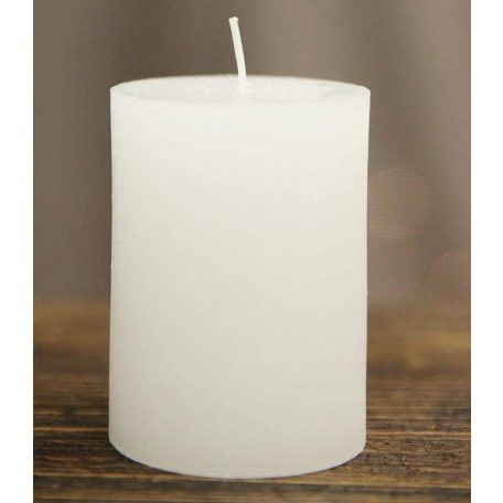 Fehér adventi gyertyák -  8x5,7 cm - 4 db/csomag