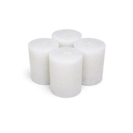Adventi gyertyák - Fehér - 8x5,7 cm - 4 db/csomag