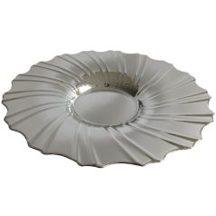 Ezüst kerek dekor tál - 35 cm