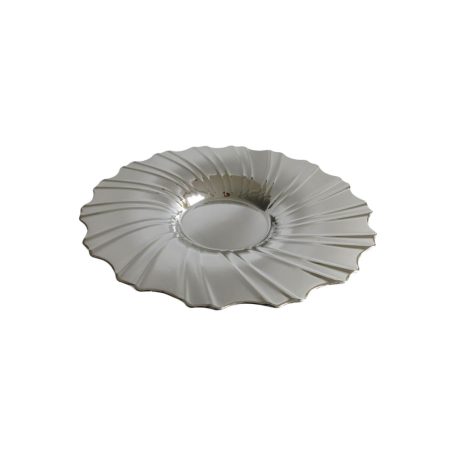 Ezüst kerek dekor tál - 35 cm