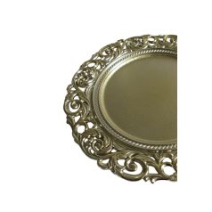 Arany dekor tálca - 34 cm