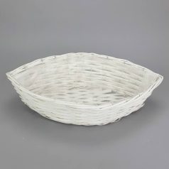 Csónak kosár fehér - 46x30x11 cm