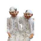 Elegáns karácsonyi manó B - Fehér - 65/77 cm  