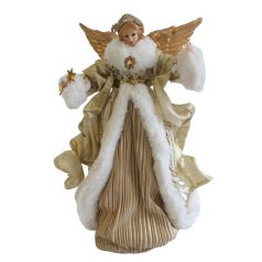   Elegáns angyal figura - Krém-arany - 27 cm - Várható érkezés: 2024.09.hó   