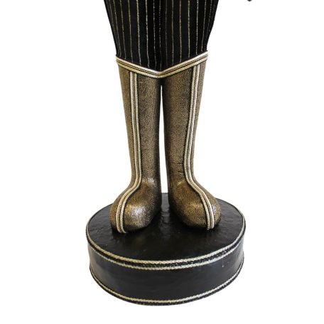 Luxus arany-fekete Diótörő dekorfigura - 105 cm