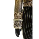 Luxus arany-fekete Diótörő dekorfigura - 105 cm