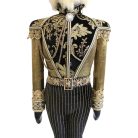 Luxus arany-fekete Diótörő dekorfigura - 105 cm