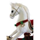 Karácsonyi hintaló fehér - 58x68x21 cm 