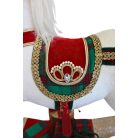 Karácsonyi hintaló fehér - 58x68x21 cm 