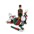 Karácsonyi hintaló fehér - 58x68x21 cm 