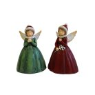 Karácsonyi angyalka - Zöld  - 11 cm 