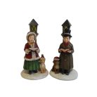 Karácsonyi énekes kutyával LED-es - 16 cm 