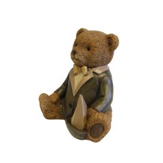 Klasszikus karácsonyi Macifiú figura - 10,5 cm - Raktáron