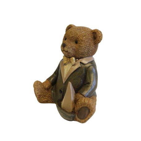 Klasszikus karácsonyi Macifiú figura - 10,5 cm - Raktáron