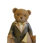Klasszikus karácsonyi Macifiú figura - 10,5 cm - Raktáron