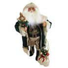  Smaragdzöld karácsonyi Mikulás dekoráció - 64 cm