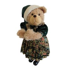 Macilány figura zöld ruhás - 55 cm