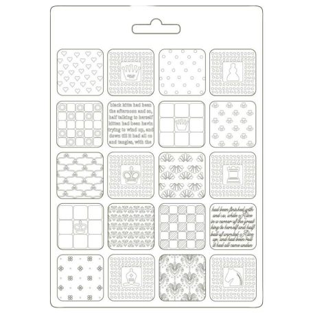 Lágy PVC öntőforma A5 - Alice patchwork - K3PTA589