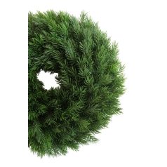 Zöld mű fenyő koszorú - 40 cm