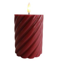 Piros LED gyertya - 10 cm, 12 cm, 15 cm