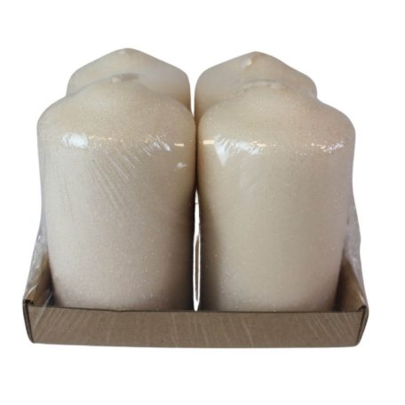 Adventi gyertyák - Krém - 10x6 cm - 4 db-os szett