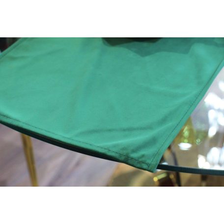 Zöld bársony asztali futó - 150 cm  