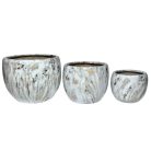 Arany-fehér kerámia virágcserép - 19 cm, 24 cm, 29 cm, 30 cm, 33 cm