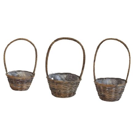 Rattan kosár fogantyúval - 35 cm,  40 cm, 49 cm