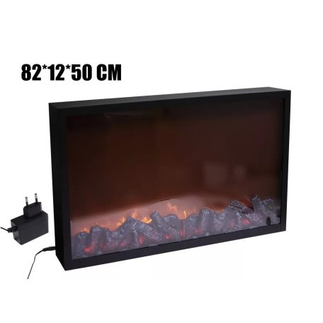 LED-es világító kandalló - 82x12x50 cm