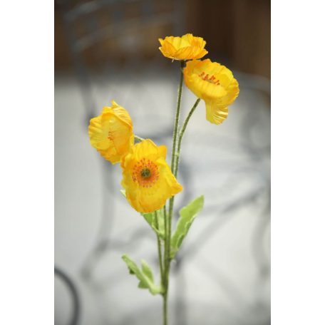  Fehér mű krizantém - 74 cm  