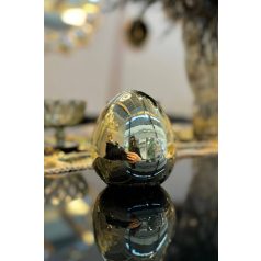 Arany porcelán tojás - 10 cm