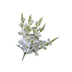 Fehér mű kardvirág csokor - 67 cm  