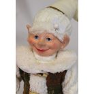 Téli karácsonyi manó - Bézs-fehér - 65 cm/77 cm 