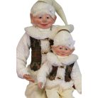 Téli karácsonyi manó - Bézs-fehér - 65 cm/77 cm 