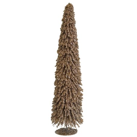 Arany díszes karácsonyfa - 55 cm