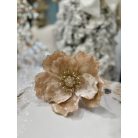 Krémszínű magnólia csipesszel - 15 cm