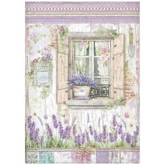 Stamperia rizspapír - Provence ablak - A4 - DFSA-4673