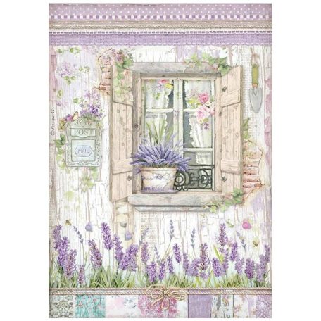 Stamperia rizspapír - Provence ablak - A4 - DFSA-4673