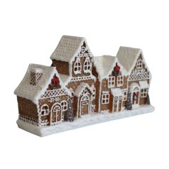 Világító Mézeskalács házikók - 24 cm 